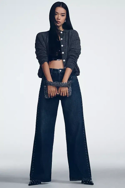 Reformation Cary High-rise Slouchy Wide-leg Jeans In Blue