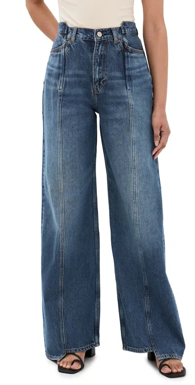 Reformation Cary High Rise Slouchy Wide Leg Jeans Cabo Reworked