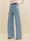 Reformation Cary High Rise Slouchy Wide Leg Jeans In Oasis