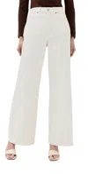 REFORMATION CARY HIGH RISE WIDE LEG JEANS FIOR DI LATTE