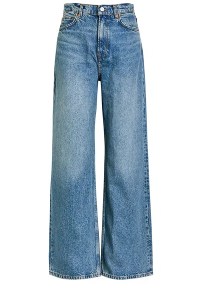 Reformation Cary Wide-leg Jeans In Blue