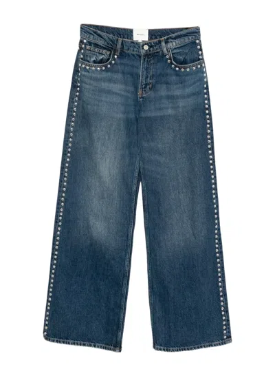 Reformation Cary Wide-leg Jeans In Blue