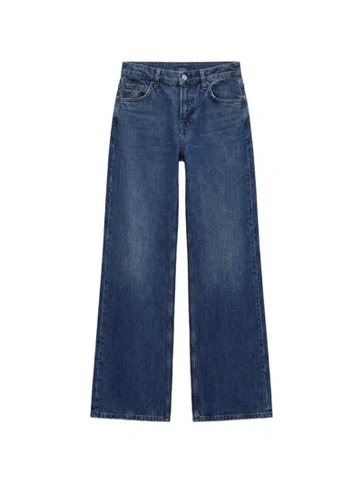 Reformation Cary Wide-leg-jeans In Blue