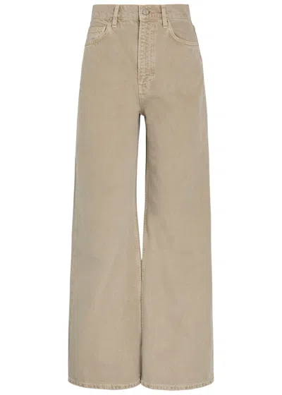 Reformation Cary Wide-leg Jeans In Brown