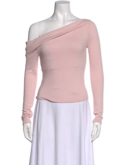 Pre-owned Reformation Cashmere Asymmetrical Sweater In Pink
