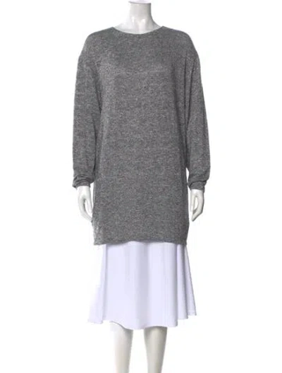 Pre-owned Reformation Cashmere Bateau Neckline Sweater In Gray