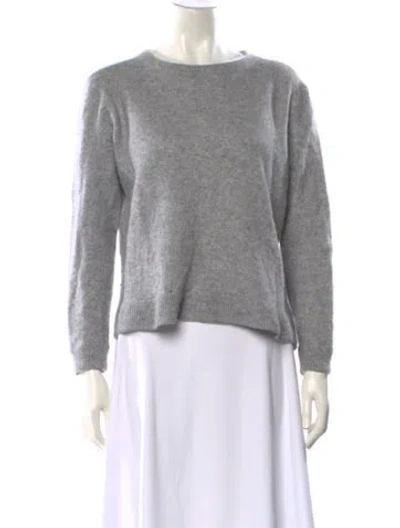 Pre-owned Reformation Cashmere Bateau Neckline Sweater In Gray