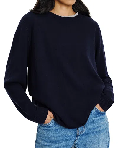 Reformation Cashmere Boyfriend Sweater In Blue