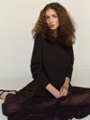 Reformation Cashmere Boyfriend Sweater In Brown
