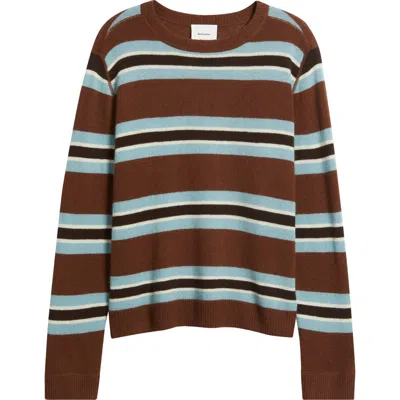 Reformation Cashmere Boyfriend Sweater In Brown