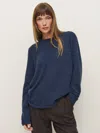 Reformation Cashmere Boyfriend Sweater In Danube