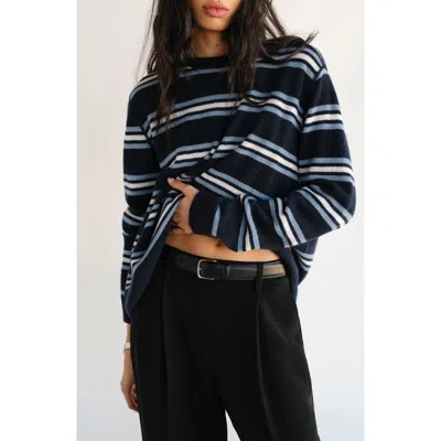 Reformation Cashmere Boyfriend Sweater In Multi