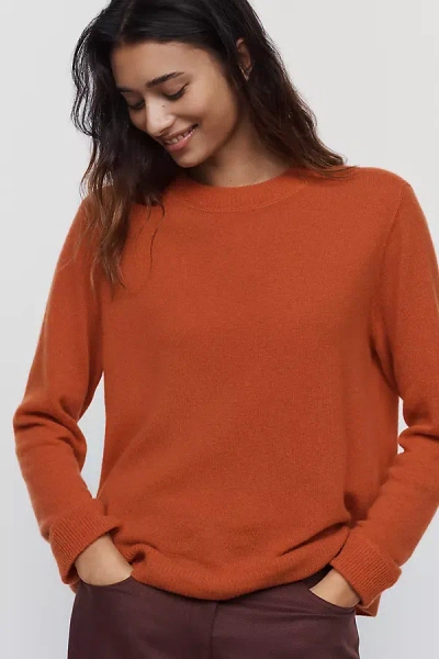 Reformation Cashmere Boyfriend Sweater In Red
