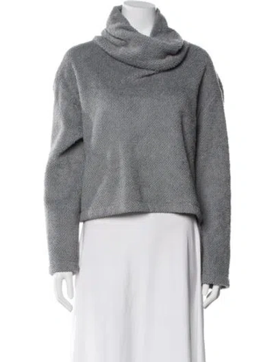 Pre-owned Reformation Cashmere Cowl Neck Sweater In Gray