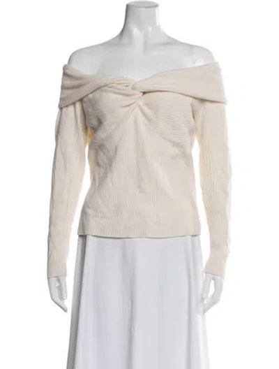 Pre-owned Reformation Cashmere Cowl Neck Sweater In Neutrals