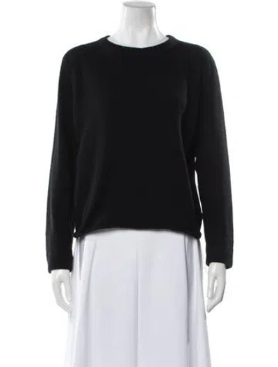 Pre-owned Reformation Cashmere Crew Neck Sweater In Black