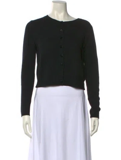 Pre-owned Reformation Cashmere Crew Neck Sweater In Black