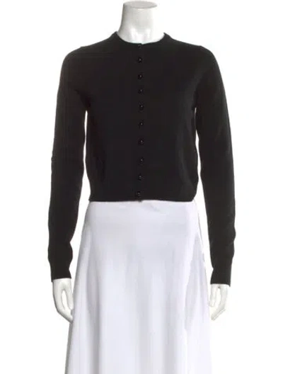 Pre-owned Reformation Cashmere Crew Neck Sweater In Black