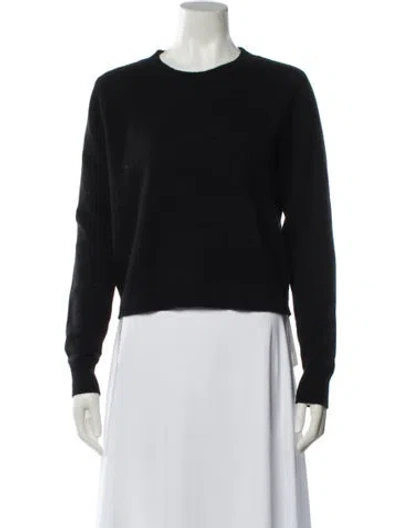 Pre-owned Reformation Cashmere Crew Neck Sweater In Black