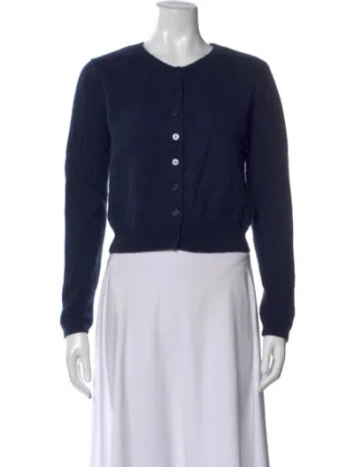 Pre-owned Reformation Cashmere Crew Neck Sweater In Black