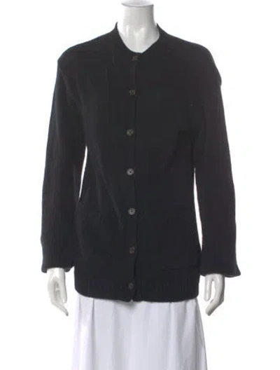 Pre-owned Reformation Cashmere Crew Neck Sweater In Black