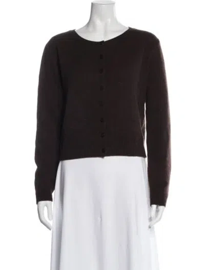 Pre-owned Reformation Cashmere Crew Neck Sweater In Black
