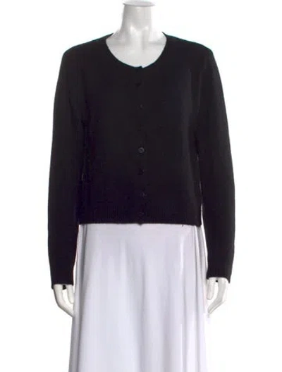 Pre-owned Reformation Cashmere Crew Neck Sweater In Black