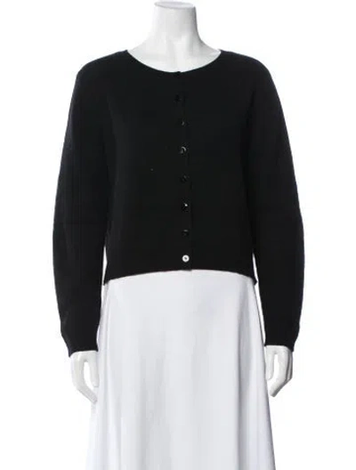 Pre-owned Reformation Cashmere Crew Neck Sweater In Black
