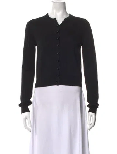Pre-owned Reformation Cashmere Crew Neck Sweater In Black
