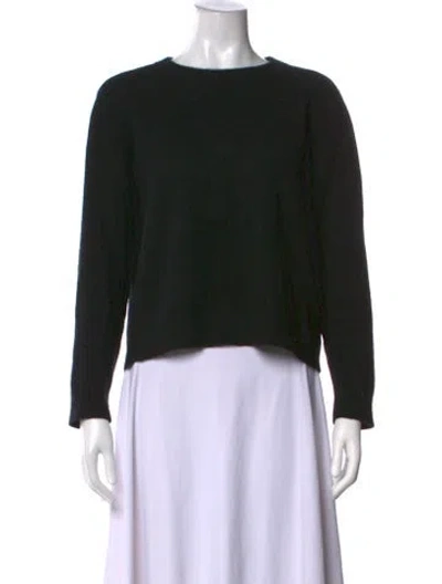 Pre-owned Reformation Cashmere Crew Neck Sweater In Black