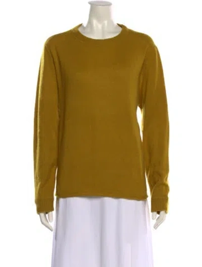 Pre-owned Reformation Cashmere Crew Neck Sweater In Brown