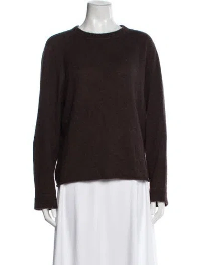 Pre-owned Reformation Cashmere Crew Neck Sweater In Brown