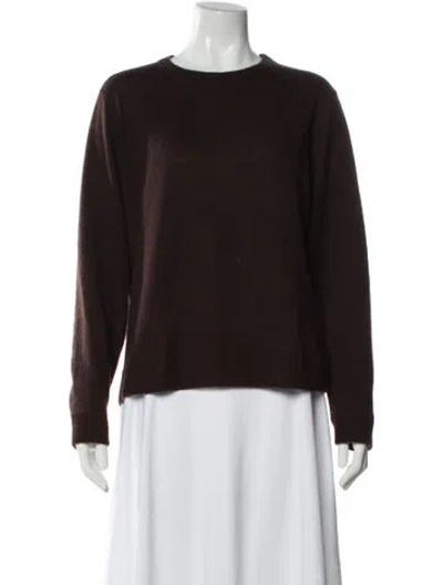 Pre-owned Reformation Cashmere Crew Neck Sweater In Brown