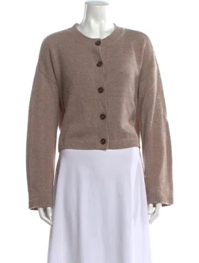 Pre-owned Reformation Cashmere Crew Neck Sweater In Brown