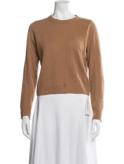 Pre-owned Reformation Cashmere Crew Neck Sweater In Brown