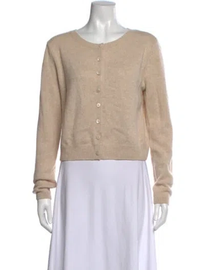Pre-owned Reformation Cashmere Crew Neck Sweater In Brown