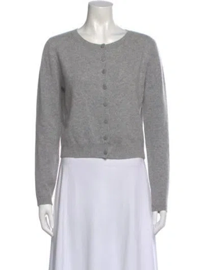 Pre-owned Reformation Cashmere Crew Neck Sweater In Gray