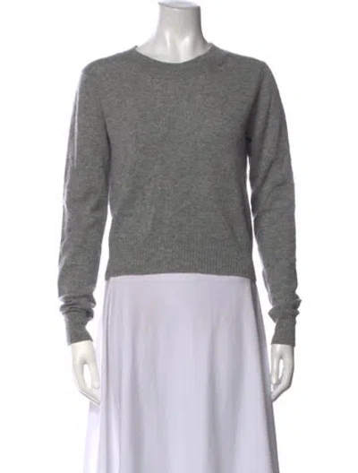 Pre-owned Reformation Cashmere Crew Neck Sweater In Grey
