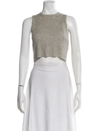 Pre-owned Reformation Cashmere Crew Neck Sweater In Neutral