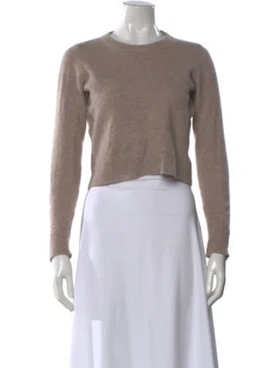 Pre-owned Reformation Cashmere Crew Neck Sweater In Neutral