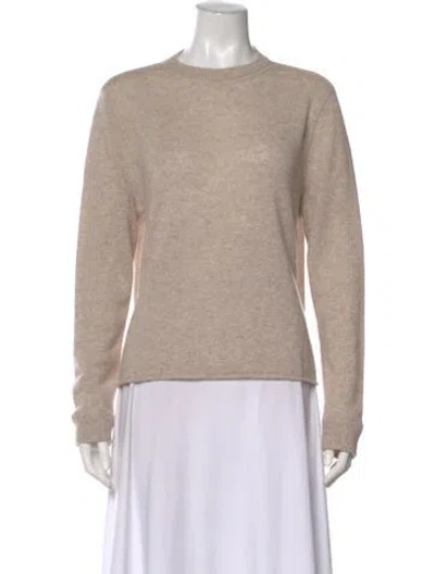 Pre-owned Reformation Cashmere Crew Neck Sweater In Neutral