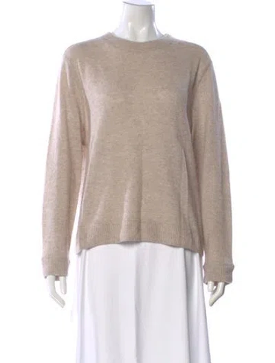 Pre-owned Reformation Cashmere Crew Neck Sweater In Neutral