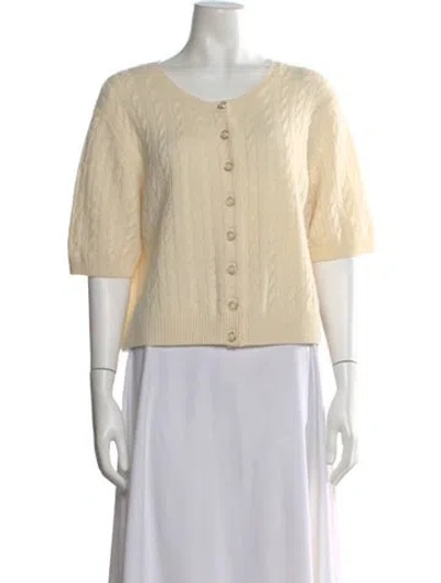 Pre-owned Reformation Cashmere Crew Neck Sweater In Neutral