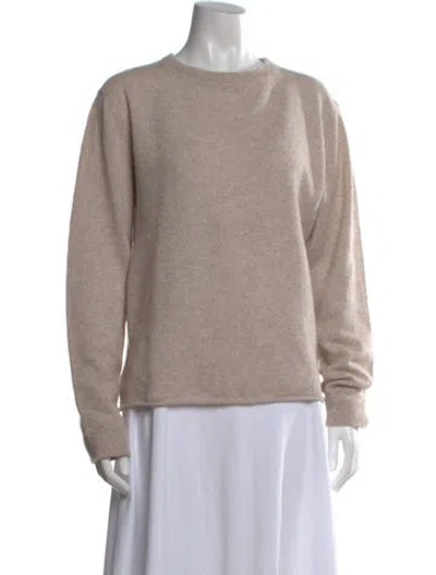 Pre-owned Reformation Cashmere Crew Neck Sweater In Neutral