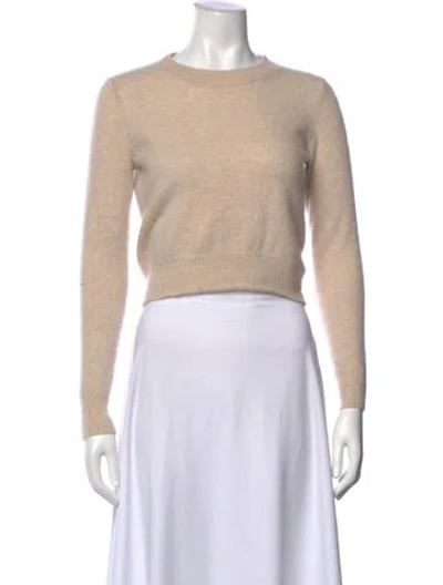 Pre-owned Reformation Cashmere Crew Neck Sweater In Neutral