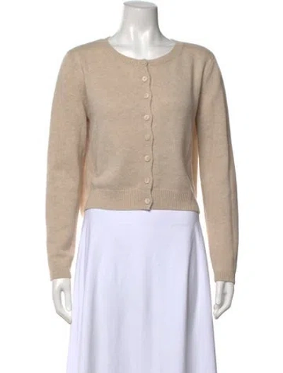 Pre-owned Reformation Cashmere Crew Neck Sweater In Neutral