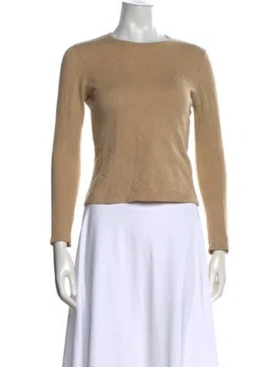 Pre-owned Reformation Cashmere Crew Neck Sweater In Neutral