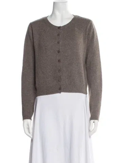 Pre-owned Reformation Cashmere Crew Neck Sweater In Neutral
