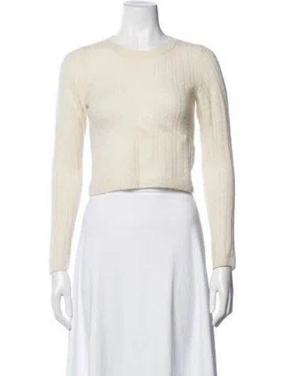 Pre-owned Reformation Cashmere Crew Neck Sweater In Neutrals