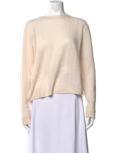 Pre-owned Reformation Cashmere Crew Neck Sweater In Neutrals